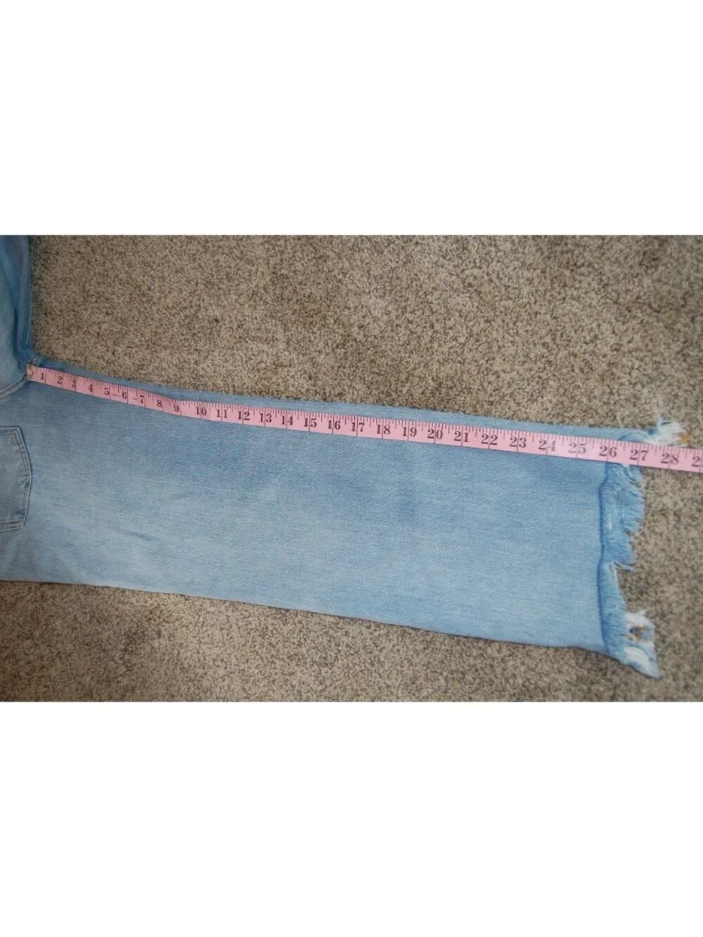 NWT We the Free Maggie Ripped Crop Straight Leg Denim Jeans Light Wash Size 24